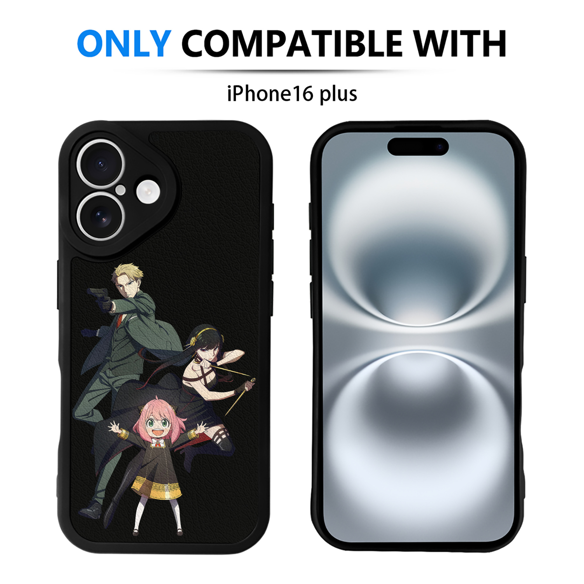 （画像用） SPY×FAMILY间谍家家酒 【iPhone 16シリーズ対応】シリコンスマホケース（レザー調） 材質：シリコン